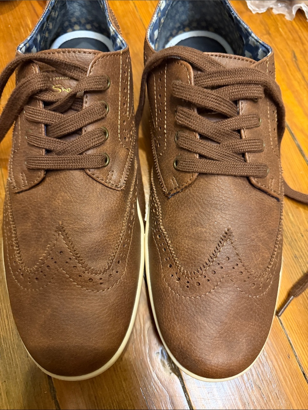 Ben Sherman Brown Wingtip Derby Sneakers